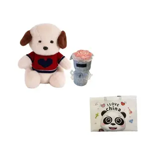 Милые свитерные щенки плюшевые куклы высота 30cm/40cm/55cm Bitter purchase, красный/розовый