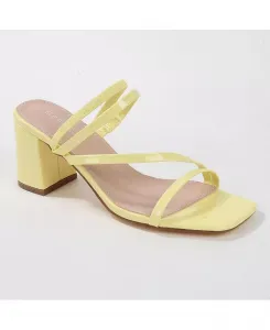 Хэтти босоножки на блочном каблуке с ремешками Berness, желтый