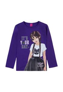 Топ с длинными рукавами TOP Model, фиолетовый