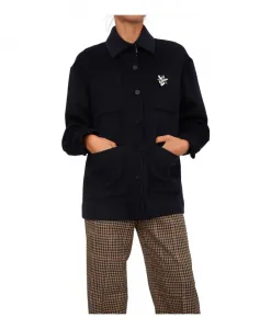 Шерстяное пальто Liu Jo, синий