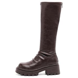 Женские сапоги DAPHNE на каблуке 6,5 см, коричневый