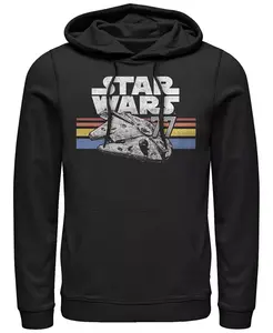 Мужская толстовка с капюшоном Star Wars Vintage-Like Falcon Fleece Pullover Hoodie Fifth Sun, черный