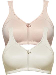 Бюстгальтер без косточек SUSA 2er Pack Entlastungs BH Topsy Plus, цвет cappuccino champ.micro