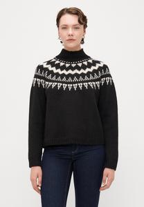 Джемпер Vero Moda Tall VMVIVIAN HIGHNECK , Chocolate Torte/Birch/Dark Brown