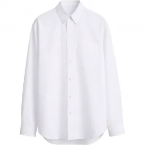 DIOR Рубашка мужская белая с лацканом Moderate