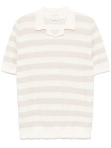 Eleventy рубашка поло в полоску, нейтральный