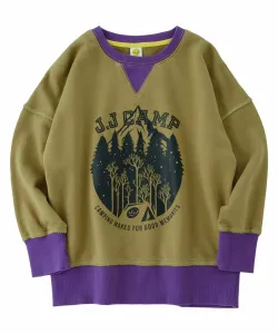 Детская толстовка JJ CAMP/(K), 100% хлопок, свободный крой, JJ CAMP, цвет Negishi