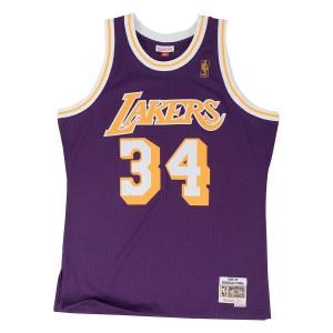 Баскетбольная майка NBA LOS ANGELES LAKERS 1996-97 SWINGMAN JERSEY SHAQUILLE O'NEAL Mitchell And Ness, цвет Purple / Yellow