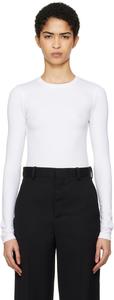 Непрозрачная футболка с длинным рукавом WARDROBE.NYC, белый
