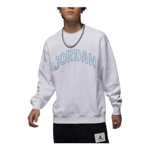 Свитер essentials fleece crew neck sweatshirt asia sizing 'white legend blue' Air Jordan, белый