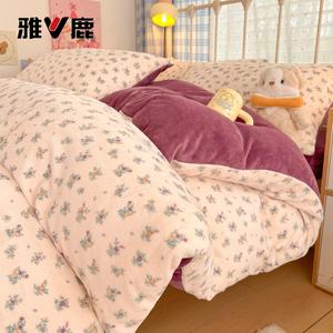 Yalu Комплект постельного белья 1,8 м, 4 предмета: пододеяльник 180x220 см