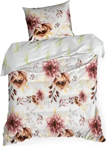 Комплект постельного белья Floral White 140x200 Двусторонний + 1 наволочка 70x80 Двусторонняя Eurofirany