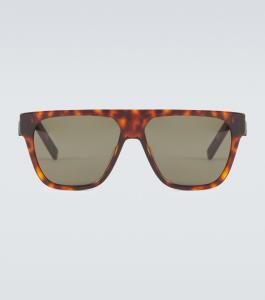 Солнцезащитные очки DiorB23 S3I в квадратной оправе Dior Eyewear, коричневый