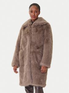 Меховое пальто relaxed fit CW9192TFRL5 Bomboogie, коричневый