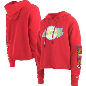 Женский красный худи с капюшоном los angeles lakers color pack New Era