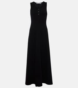 Платье макси White Label Rey из хлопкового джерси Proenza Schouler, черный