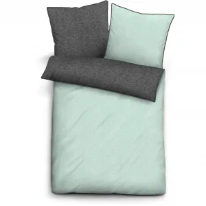 Постельное белье Biberna, (2 шт.), цвет mint-anthrazit