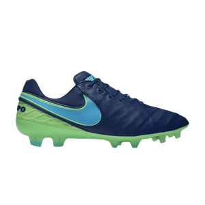 Бутсы Nike Tiempo Legend 6 FG 'Coastal Blue Rage Green', синий