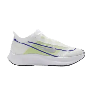 Кроссовки Nike Wmns Zoom Fly 3 'White Silver Blue Lime', белый