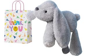 Нордический стиль мягкая кроличья кукла плюшевая кукла высота 35см/45см/60см Mise, серый