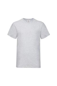 Футболка Valueweight Heather с V-образным вырезом Fruit of the Loom, серый