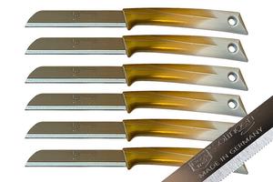 SMI - упаковка из 6 шт. - ножи для очистки овощей - кухонные ножи с зубцами, ножи для овощей - ножи для фруктов - Solingen Messer Germany