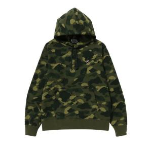 Худи BAPE Color Camo One Point Ape Head Pullover Hoodie, Green