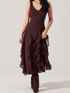 Платье Филомены Astr The Label, цвет eggplant