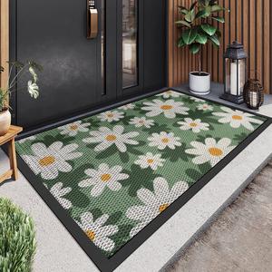 Dajiang Ковер 60х90 см для прихожей эластичный шелковый, пылеудаляющий, скрывающий грязь, износостойкий