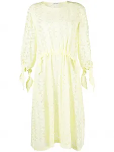 Жаккардовое платье миди Bulk Henrik Vibskov, желтый