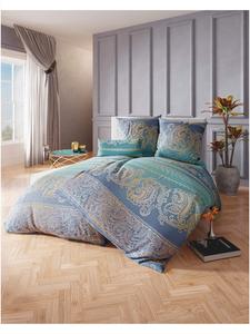 Постельное белье джинсово-синего цвета с топазовым принтом WITT WEIDEN, 135 x 200 + 80 x 80 см