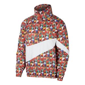 Куртка Nike Sportswear Printing Logo Half Zipper Stand Collar Jacket CI7690-100