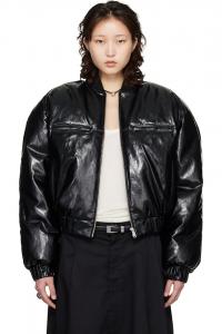 Куртка-Бомбер Riot из искусственной кожи Lu'U Dan, черный