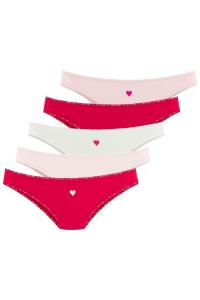 Трусики LASCANA, розовый/белый