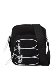 Сумка-мессенджер со шнуровкой Karl Lagerfeld Jeans, черный