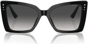 Солнцезащитные очки с красным градиентом от Jimmy Choo, 50008g - Black - Gradient Grey