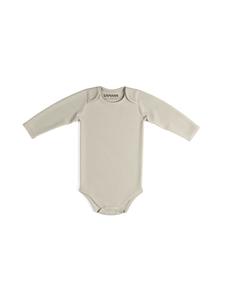 Sämann Детский боди из 100% органического хлопка, с длинными рукавами, в рубчик, цвет «Овсяное молоко»