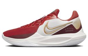 Nike Precision 6 Нескользящие низкие баскетбольные кроссовки унисекс красный белый