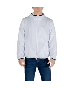 Легкая белая полиэстеровая куртка Emporio Armani Ea7, серый