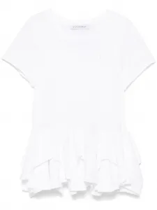 Футболка с баской Viktor & Rolf, белый