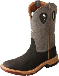 Мужские ботинки TWISTED X Western 12 с технологией CellStretch, серый/угольный