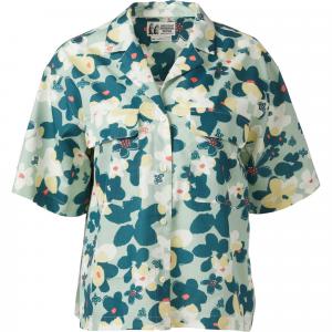 Женская рубашка с коротким рукавом и воротником-стойкой Muir Camp Collar Novelty Marmot, Frosty Green Pollinate