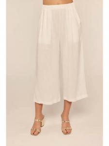 Женские льняные брюки Justyne в кремовом цвете Kylie Paige