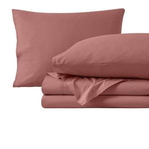 Комплект простыней из перкаля из 100% органического хлопка Bare Home, цвет Dusty Rose