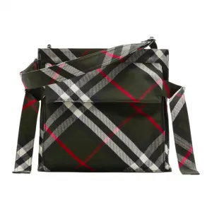 Burberry Сумка через плечо Cotton With Polyester Medium Unisex Dark Green