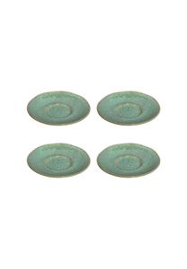 Блюдце подставки Leonardo Matera под чашки, 15 см, 4 штуки, зеленый