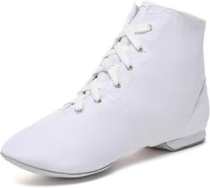 Женские джазовые ботинки на шнуровке Danzcue из ткани, White