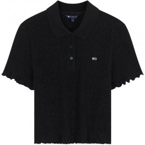 Женская поло Tommy Hilfiger, черный