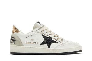 Кроссовки Golden Goose Wmns Ballstar White Black Gold Ice, белый