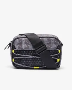 Мужская сумка репортера The Blend в монохромной сетке перископ Lacoste, серебристо-голубой